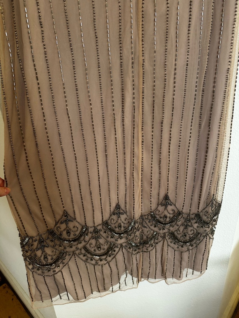 BHLDN Mauve Beaded Maxi Dress - Picture 8 of 10